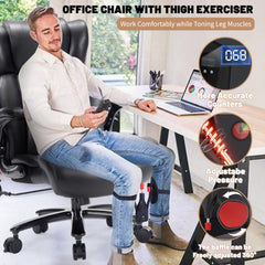 Qusaphy 800lbs Big and Tall Office Chair, Ergonomic Executive Chair with Reclining Backrest, Spring Cushion Seat, Lumbar Support & Ergonomic Armrests for Home Office and Conference Room