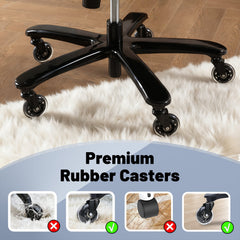 Qusaphy 800LBS Big and Tall Office Chair, PU Leather Executive Chair with Adjustable Headrest and Lumbar Support, Heavy Duty Chair for Home or Office Brown